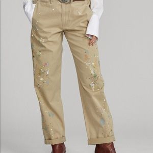 Polo Ralph Lauren Women’s Paint Splatter Khaki Pants